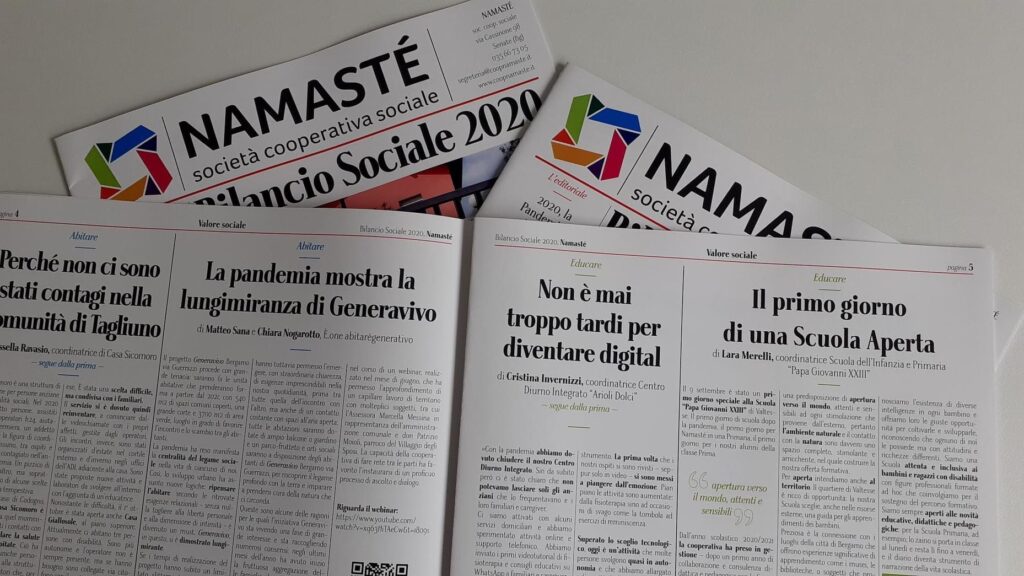 Bilancio Sociale Namasté 2020